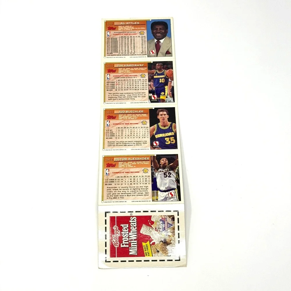 Topps Safeway Warriors Strip 1993 GS9 GS12 Hardaway Attles Buechler Alexander - Picture 7 of 11